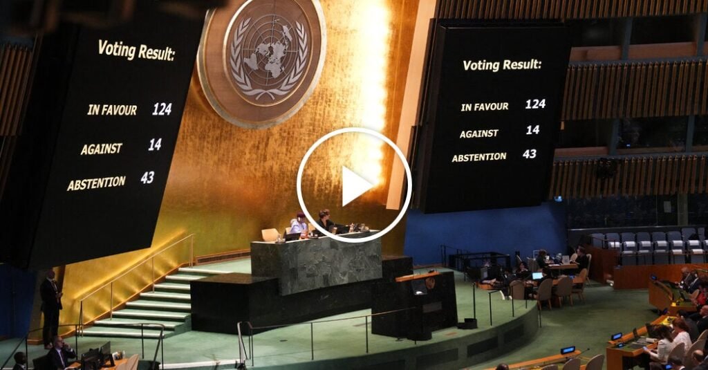 Docenas de protesta del discurso de Netanyahu en las Naciones Unidas