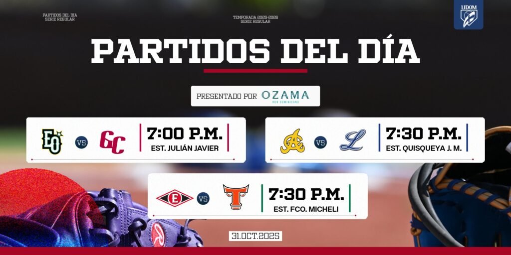 LIDOM: Partidos del día - Remolacha