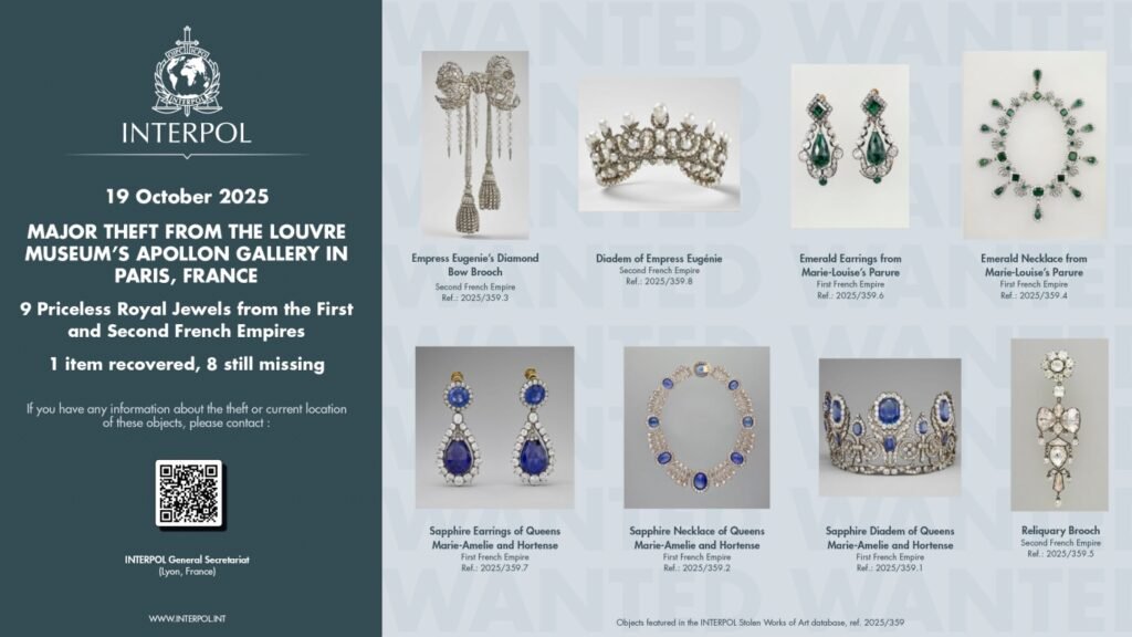 Sospechosos arrestados por el robo de joyas de la corona del museo del Louvre en París: NPR