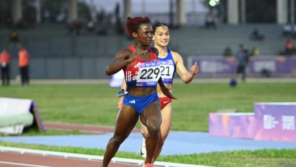 Liranyi Alonzo en una competencia internacional