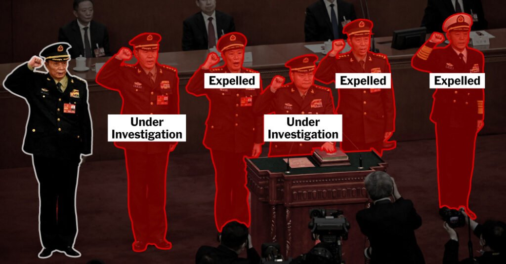 Los generales desaparecidos de China - The New York Times