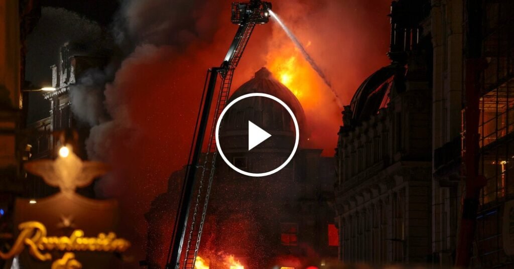 Se produce un incendio cerca de la estación central de Glasgow