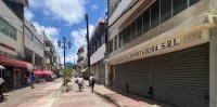 ‘La calle El Conde en ruinas’ 'La calle El Conde en ruinas'