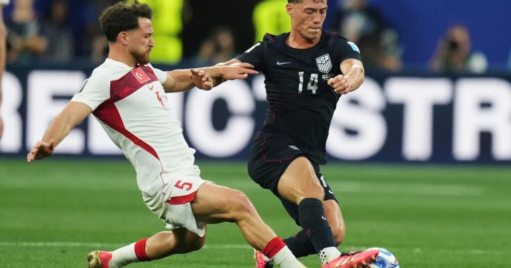Los hombres estadounidenses sufren su primera derrota en la Copa Mundial 2026, 3-2 ante Turquía antes de la ronda eliminatoria