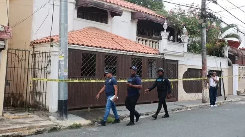 La residencia del merenguero Julián Oro Duro, donde mataron a su esposa, Zeneida Castillo.