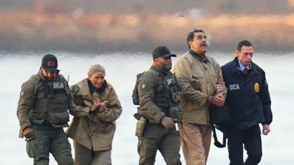 Al cumplirse 8 meses captura de Maduro y su esposa continúa la inmigración de venezolanos El presidente Nicolás Maduro y su esposa Cilia Flores cuando eran trasladado a una corte de Estados Unidos