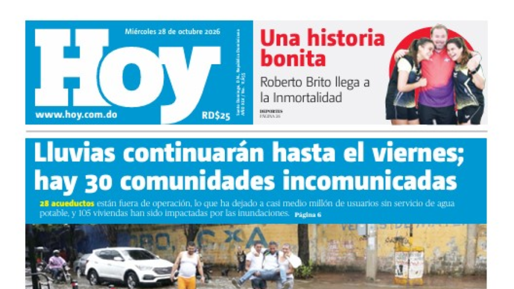 Edición impresa, miércoles 28 de octubre de 2026