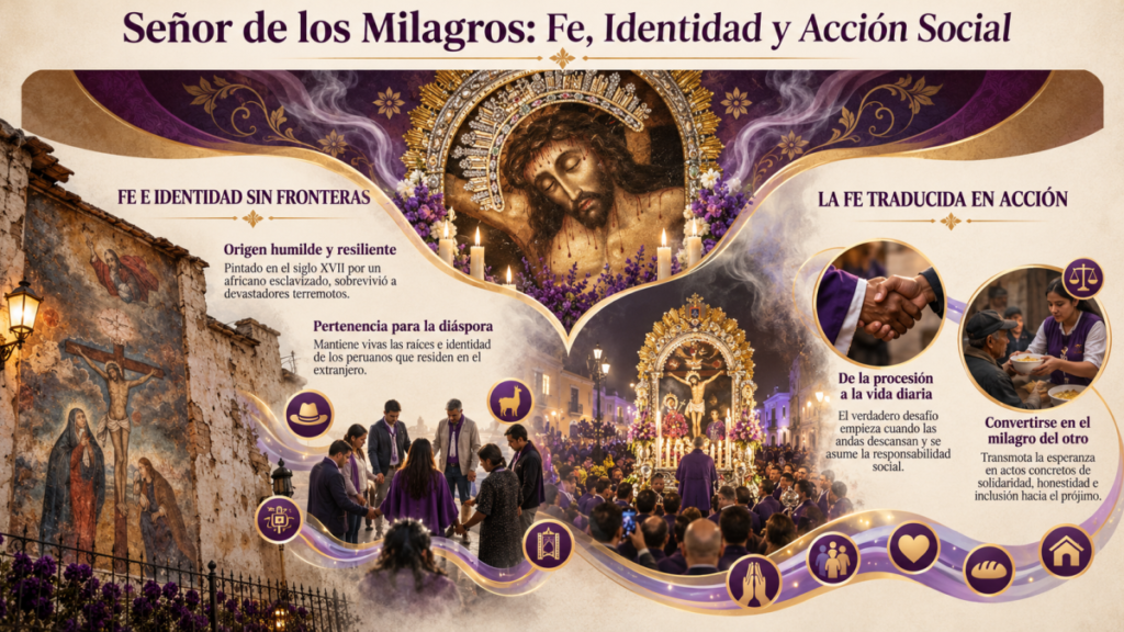 Señor de los Milagros: hay distancias que la fe nunca ha conocido Señor de los Milagros_ Fe y Acción Social